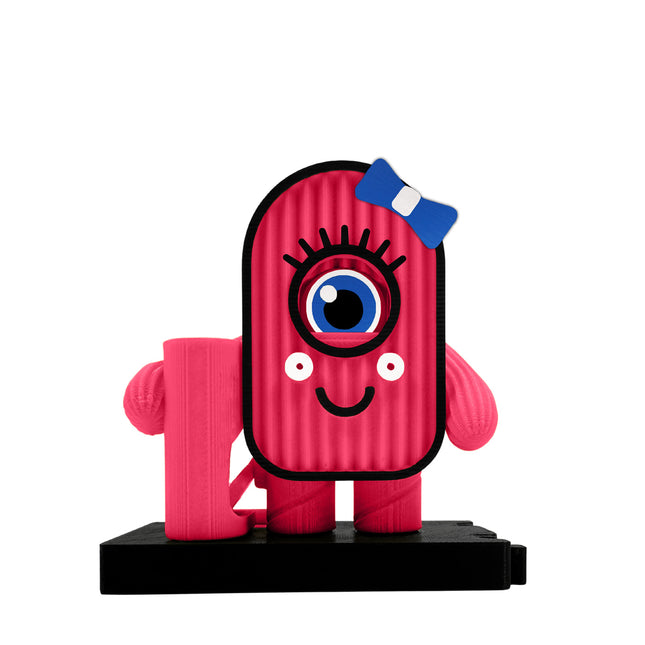 Suport Pix Roz Personaj Interactiv cu Ochi Mobil - Navro