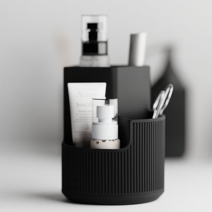 Organizator Cosmetice Rotund cu 3 Compartimente - Navro