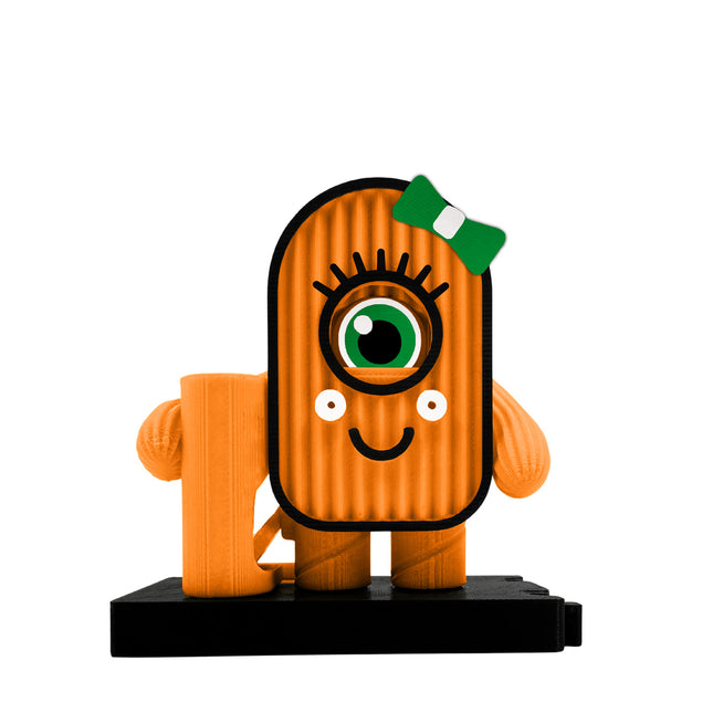 Suport Pix Portocaliu Personaj Interactiv cu Ochi Mobil - Navro