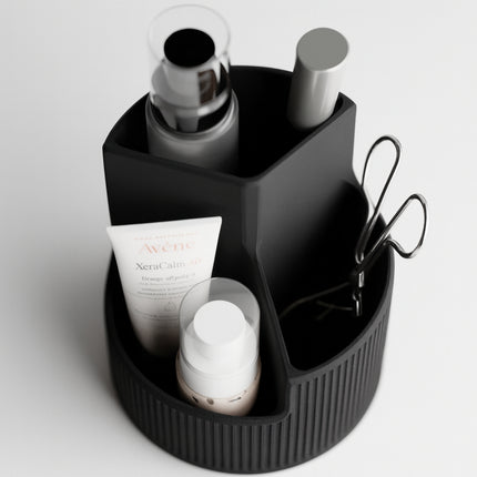 Organizator Cosmetice Rotund cu 3 Compartimente - Navro