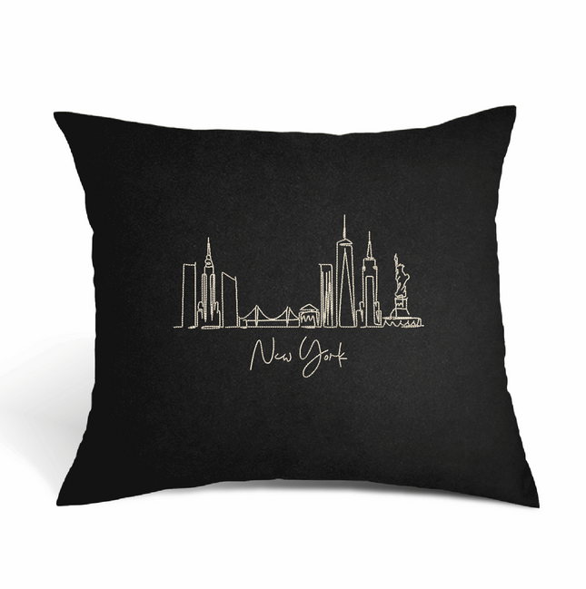 Perna Decorativa Brodata 45 x 40 cm, New York - Navro