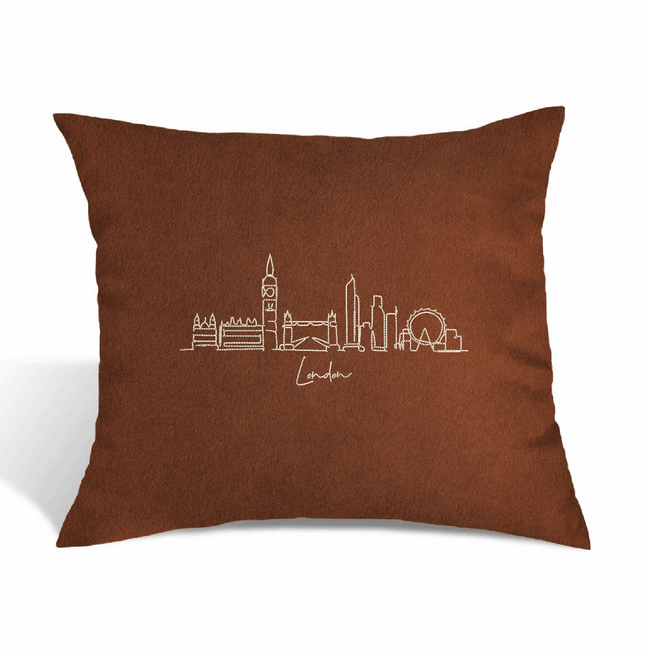 Perna Decorativa Brodata 45 x 40 cm, Londra - Navro