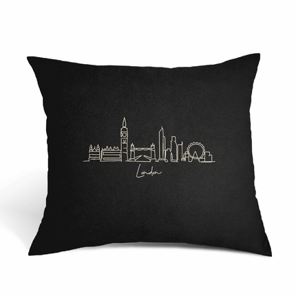 Perna Decorativa Brodata 45 x 40 cm, Londra - Navro