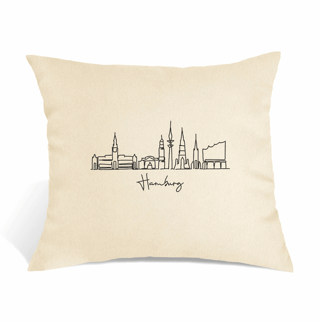 Perna Decorativa Brodata 45 x 40 cm, Hamburg - Navro