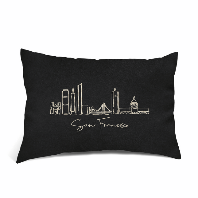 Perna Decorativa Brodata 40 x 30 cm, San Francisco - Navro