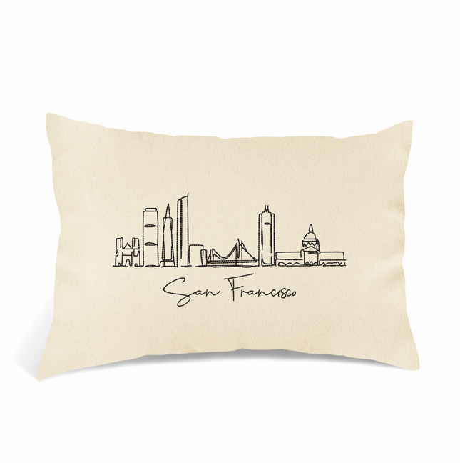 Perna Decorativa Brodata 40 x 30 cm, San Francisco - Navro