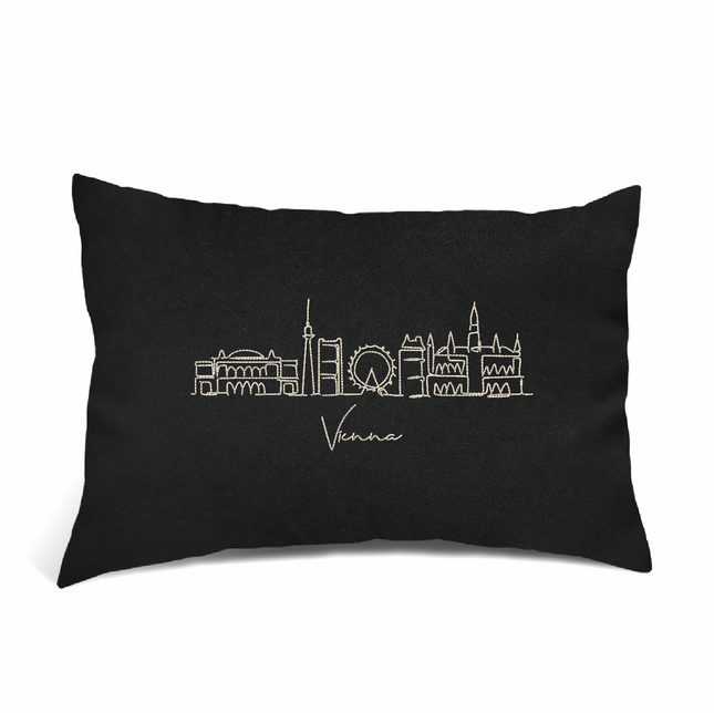 Perna Decorativa Brodata 40 x 30 cm, Vienna - Navro