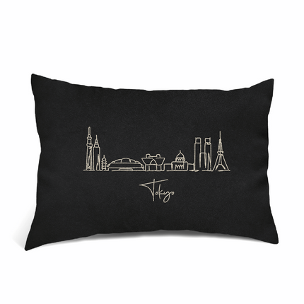 Perna Decorativa Brodata 40 x 30 cm, Tokyo - Navro