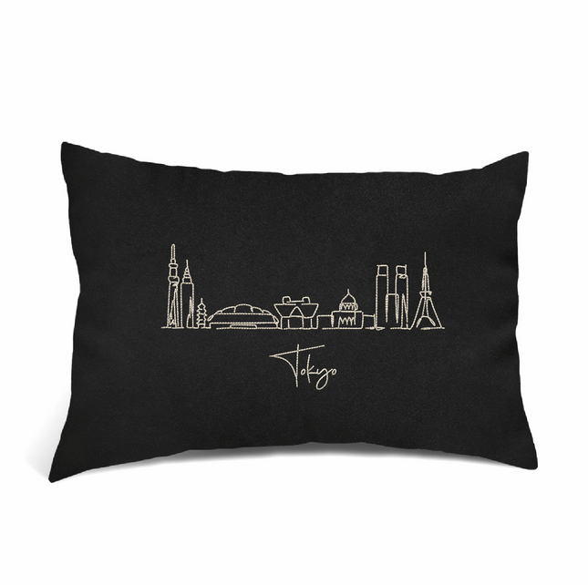 Perna Decorativa Brodata 40 x 30 cm, Tokyo - Navro