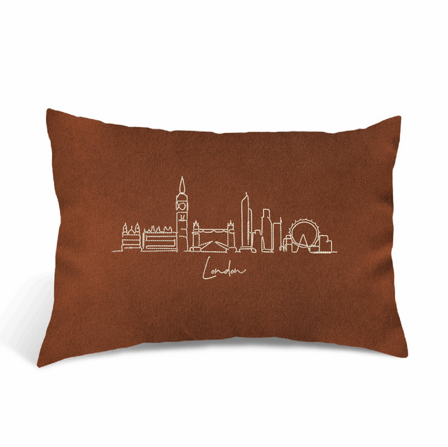 Perna Decorativa Brodata 40 x 30 cm, Londra - Navro