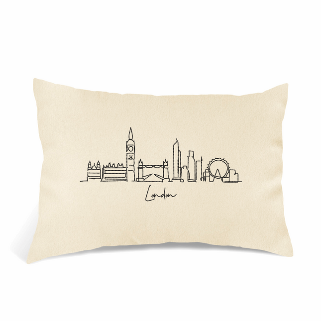 Perna Decorativa Brodata 40 x 30 cm, Londra - Navro