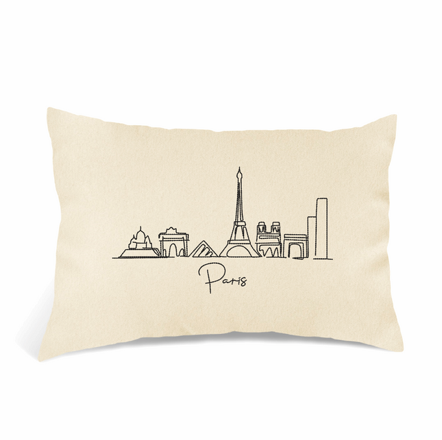 Perna Decorativa Brodata 40 x 30 cm, Paris - Navro