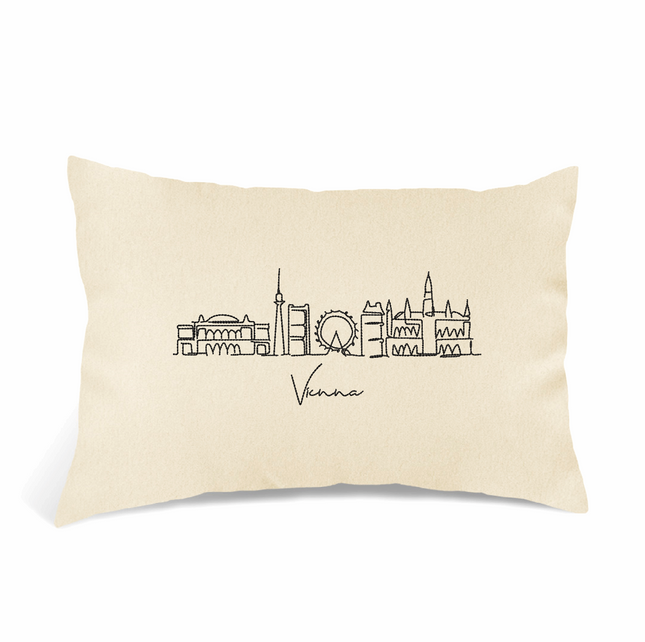 Perna Decorativa Brodata 40 x 30 cm, Vienna - Navro